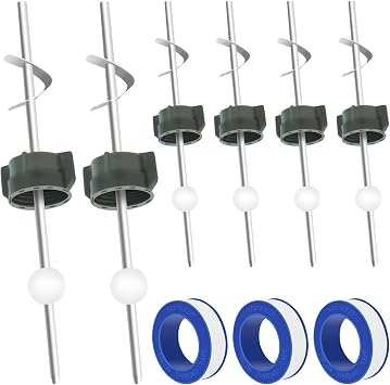 6 Pcs Lavatory Pop Up Center Piece Assembly Compatible with Price Pfister and Other Major Brands, Replacement for PS469, PS2673, PS8327, Pivot Rod Drain Stopper Repair Kit