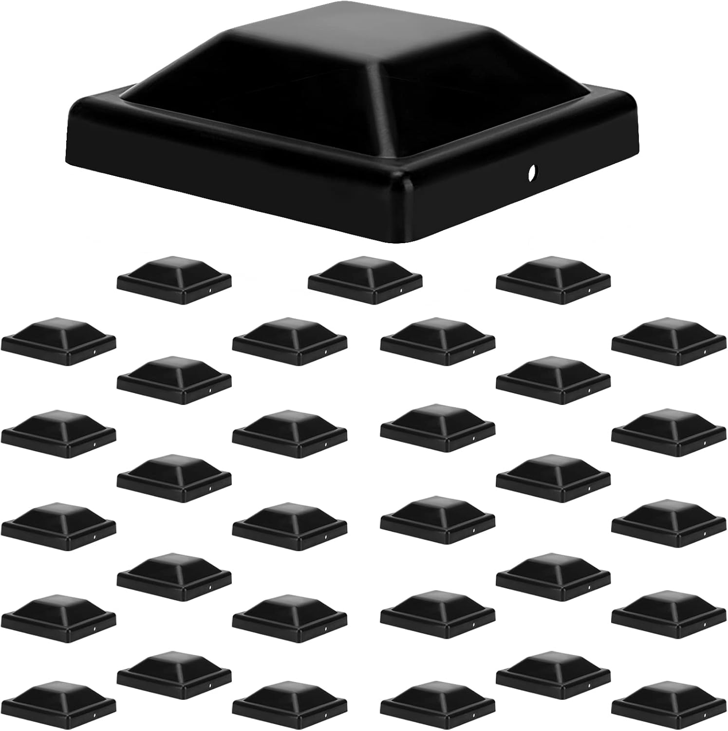 柵欄柱蓋 4x4 (3.5 英吋 x 3.5 英吋)(約 8.9 x 8.9 公分)由耐用塑膠製成,圍欄柱蓋適用於甲板