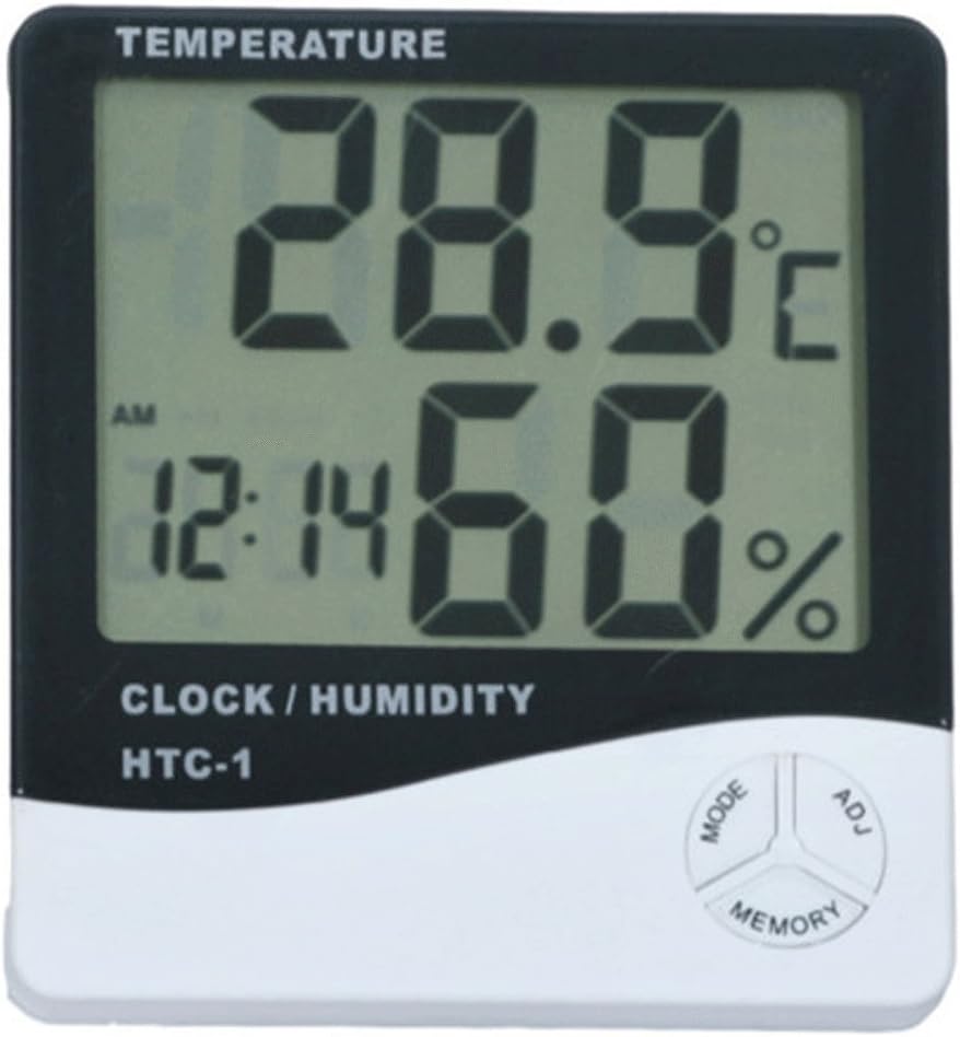 Thermometer Indoor Digital LCD Hygrometer Temperature Humidity Meter Alarm Cloc