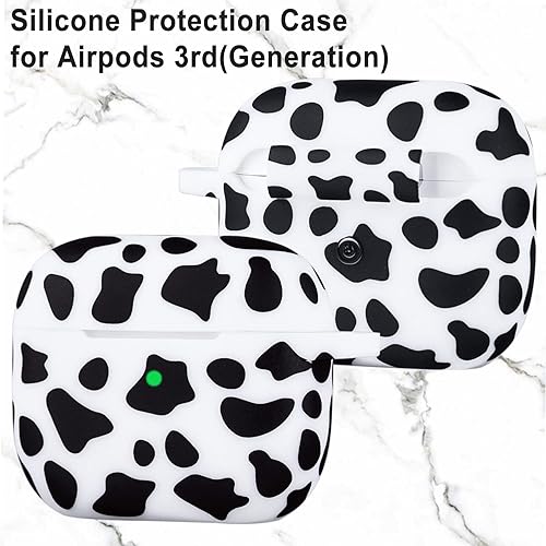 Miniatura 2 de Funda de silicona para Airpods de 3 generación 2021, funda flexible y suave floral para Air Pod 3 mujeres y niñas, piel para Apple AirPods 3 con
