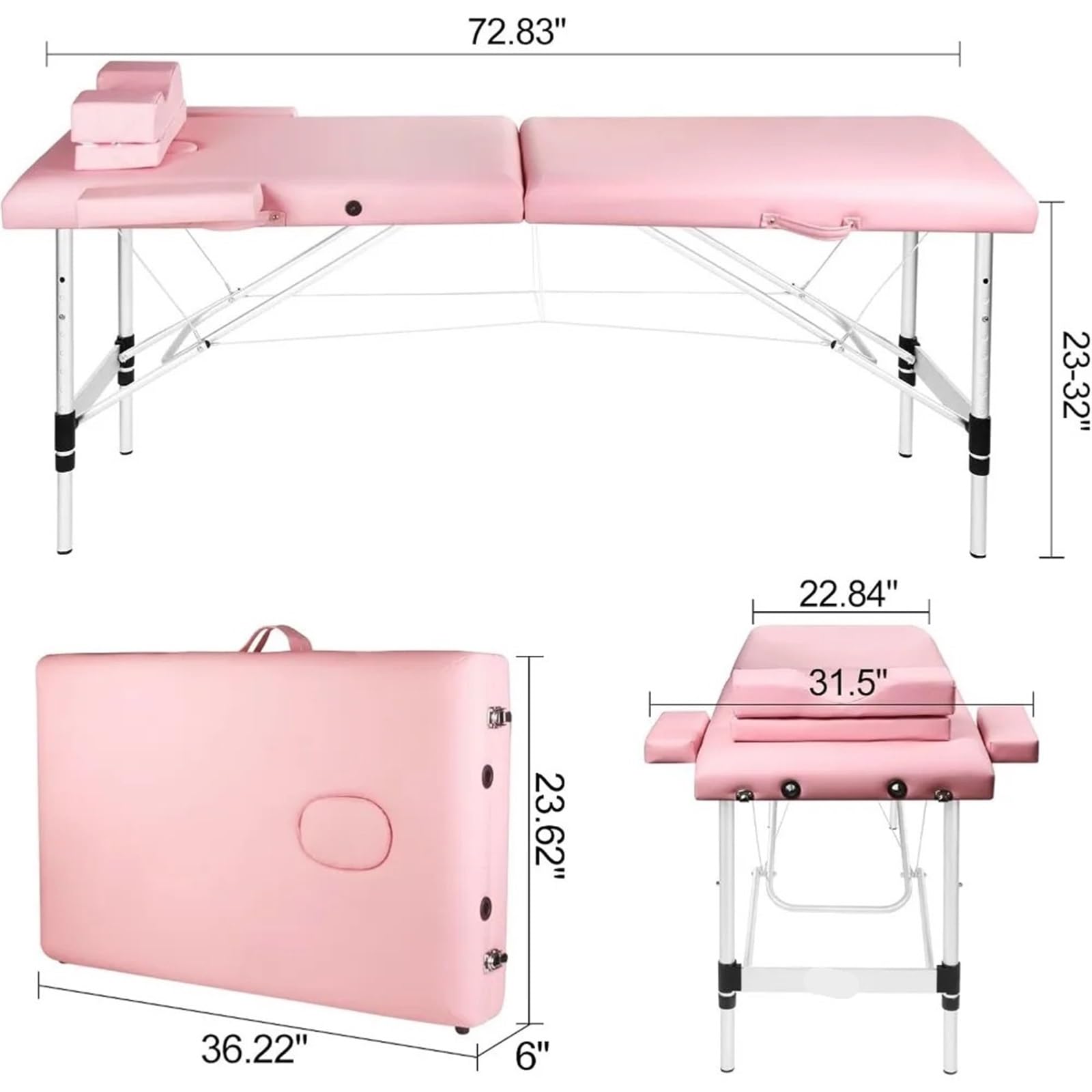 Tavolo Da Massaggio Pieghevole Lettino for massaggi, lettino for ciglia for extension ciglia, lettino for ciglia portatile, lettino for massaggi con cuscino for ciglia, lettino for estetista, tavolo d
