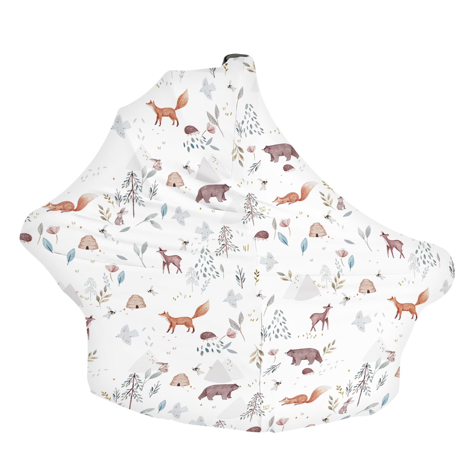 Funda de lactancia para recién nacidos, multiusos, para cochecito de bebé, unisex, funda de asiento de coche, funda para carrito de compras, para bebé niño y niña (animal 2)