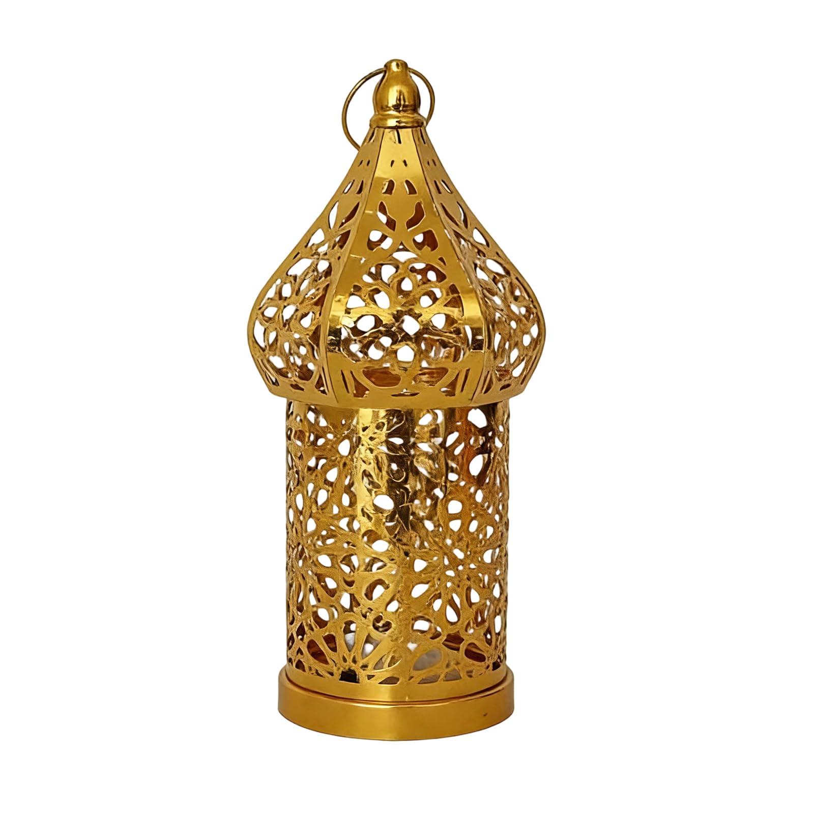 Chizisx Multicolor Decorative Lanterned Moroccans Lanterned Metal Iron Holders Golden Hollow Glim Ramadans Decorations For Home Ramadans Home Decoration