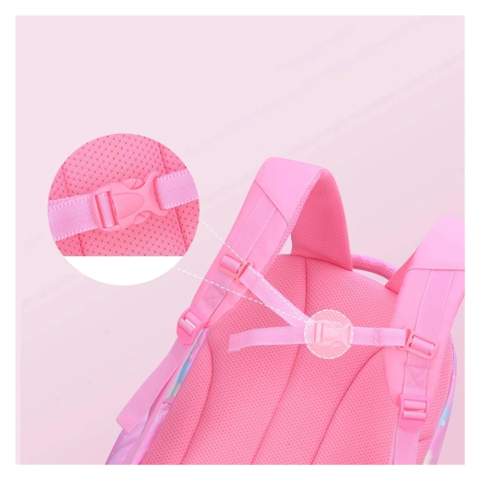 Pengchang Mochila Mochila Escolar Clase Mochila Escolar for Adolescentes Niños Niña Impermeable Niño Niño Rosa Lindo Jardín de Infantes
