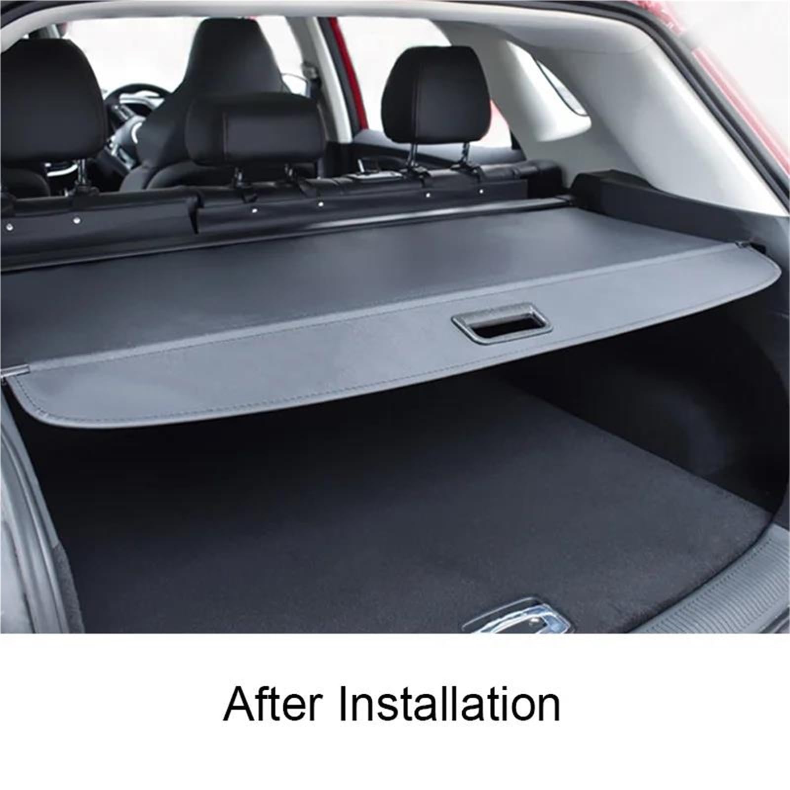 Plage Arrière Couverture De Coffre De Coffre Arrière, Cloison De Séparation, Pare-Soleil pour Mercedes pour Benz GLK X204 2010–2015(Look de Carbone)