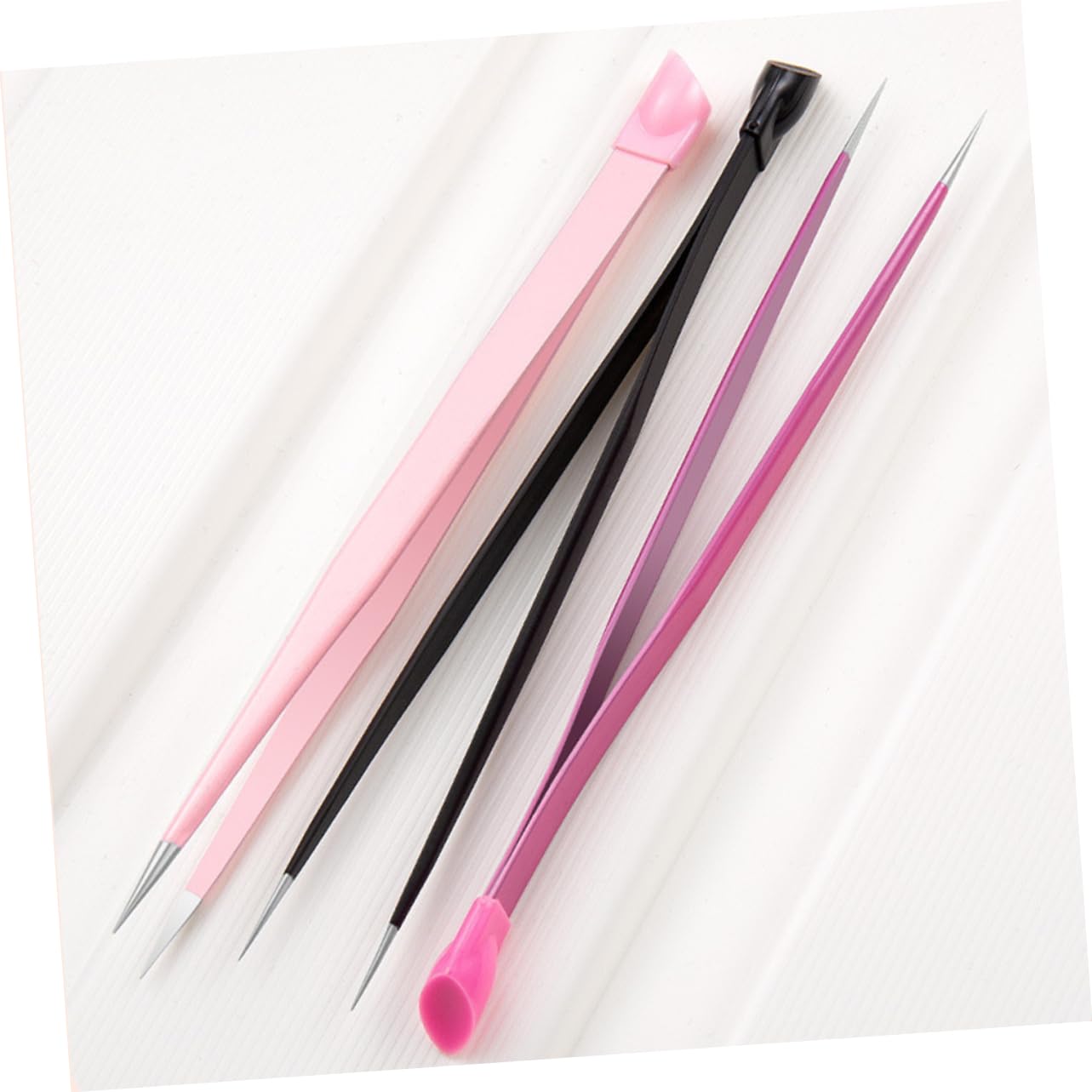 PACKOVE 4 Set Clip Multiuso Sopracciglio Donna Mestiere Unghia Pinzette Per Cinguetti Di Ciglia Pintelle Puntate A Punta Acciaio Inossidabile 3 Pezzi*4