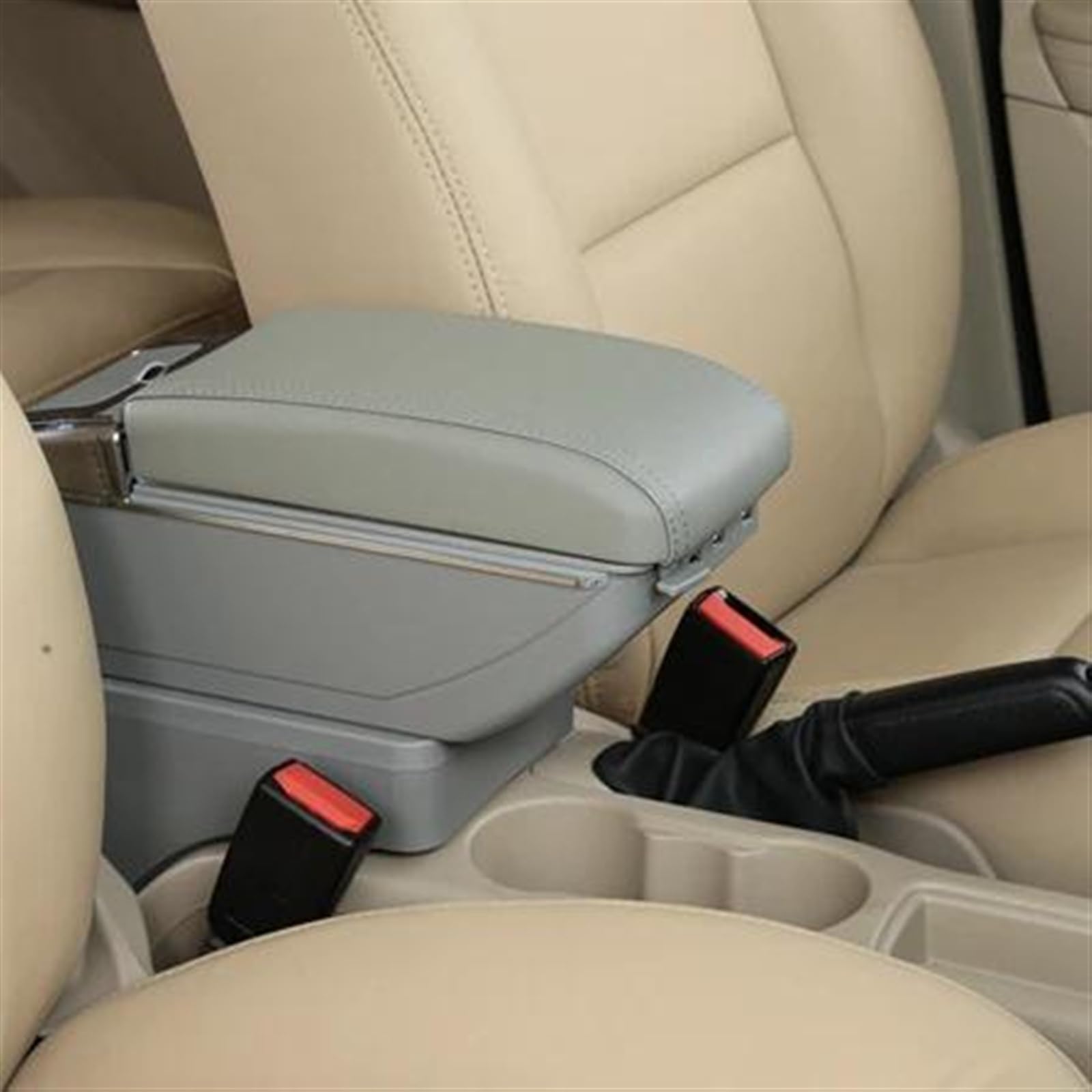 NMJLQW Storage Rack Car Center Console Storage Box Multifunctional Armrest Storage Box Interior Accessories For Peugeot 206 207(C Titanium)