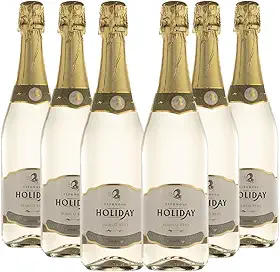 Holiday Caixa De Espumante Branco Brut Espanhol - Cx6 X 750Ml