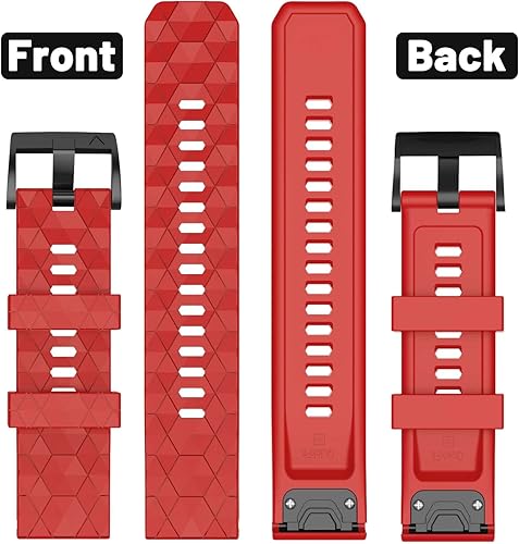 Miniatura 4 de Compatible con Garmin Fenix 7X Band 1.024 in de ancho, correas de reloj suaves de repuesto para Fenix 7XFenix 6XFenix 6X ProFenix 5XFenix 5X