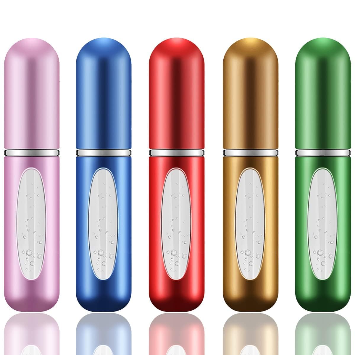 travel mini perfume refillable atomizer container, portable perfumme spray bottle, travel perffume scent pump case fragrance empty spray bottle for traveling and outgoing | 1 pcs