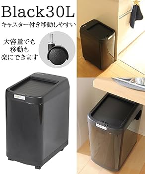 Seewin センサー式自動開閉ごみ箱 45L 黒 Seewin【キャスター付き