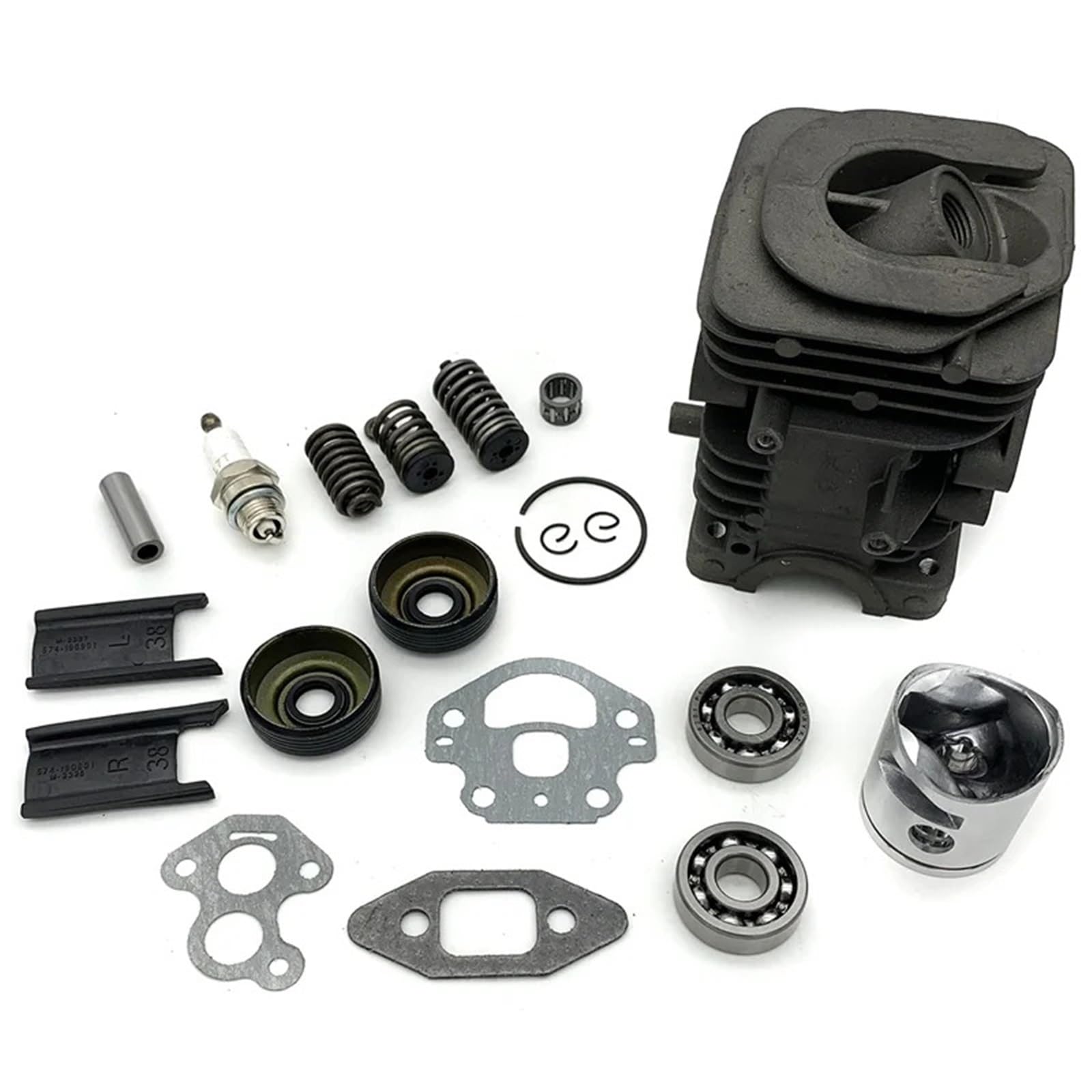 Kit de junta de sello de cojinete de cigüeñal de pistón de cilindro de 39 mm apto for motosierra H-u-s-q-v-a-r-n=a 230 230E 240 240E 235E 235 236 236E