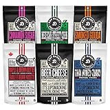 Pop Daddy Flavored Pretzels Sticks | Healthy Gourmet Pretzels Snacks | 7.5oz Variety Pack Pretzels | 6 Pack | Thai Honey Curry, Maple & Brown Butter, Mexican Street Corn, Beer Cheese, Cinnamon, Smoked Gouda