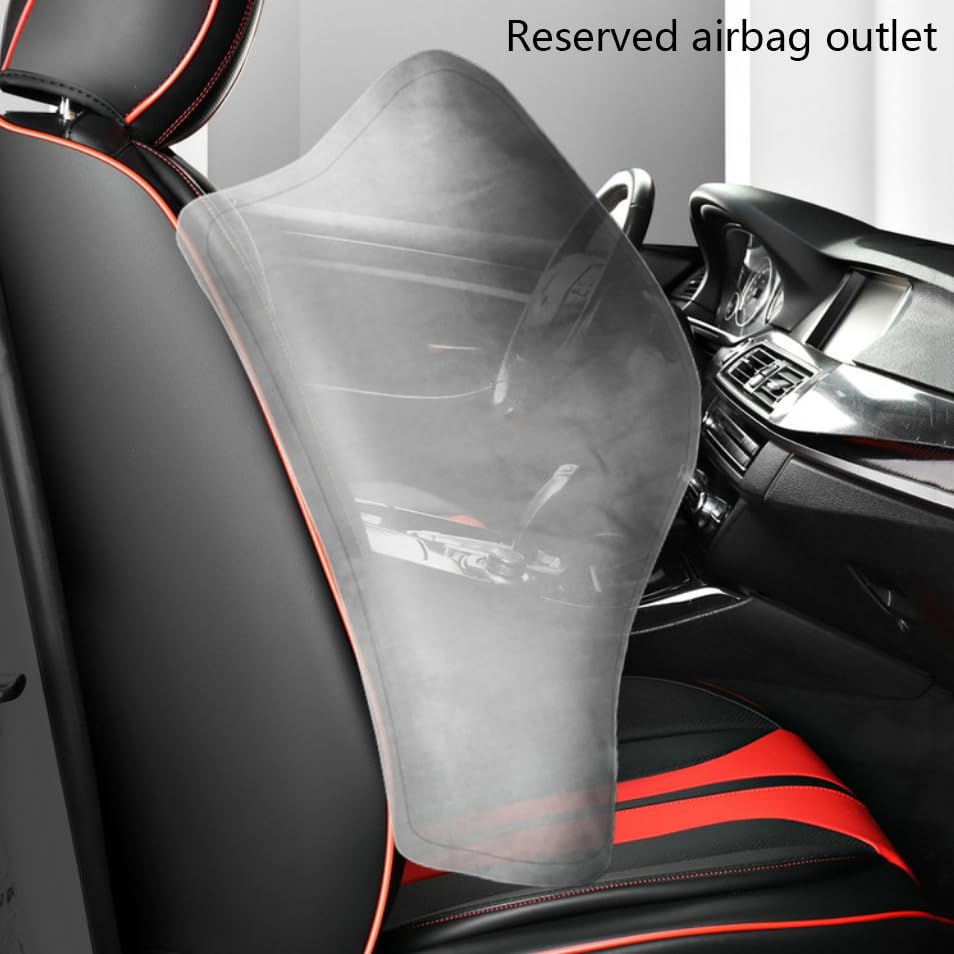 Fundas para Asientos de Coche para Mercedes-Benz EQE SUV 2022–2026, Juego Completo de Fundas para Asientos, Fundas de Cuero para Asientos,Black