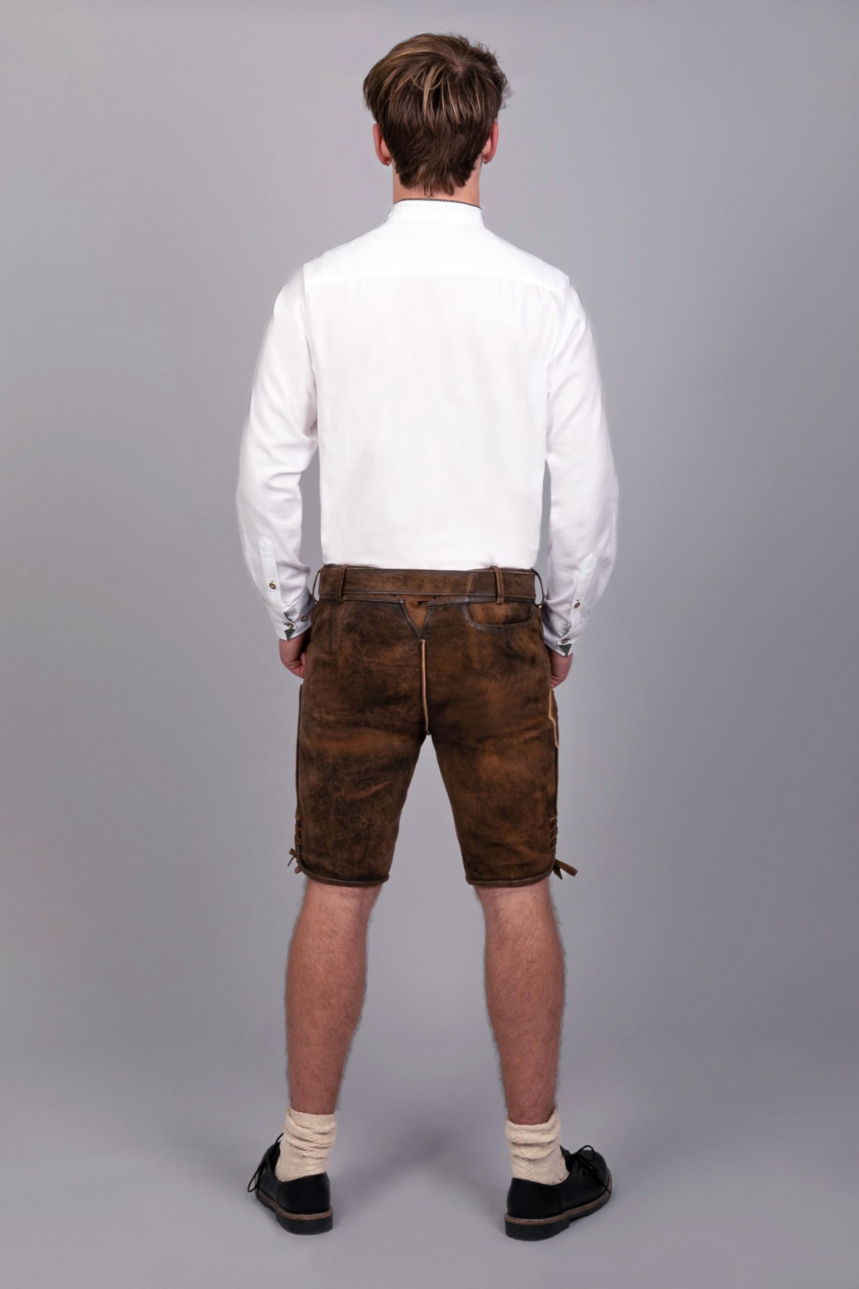 Edelnice Trachtenmode hochwertige Kurze Trachtenlederhose Bernd aus Wildbockleder