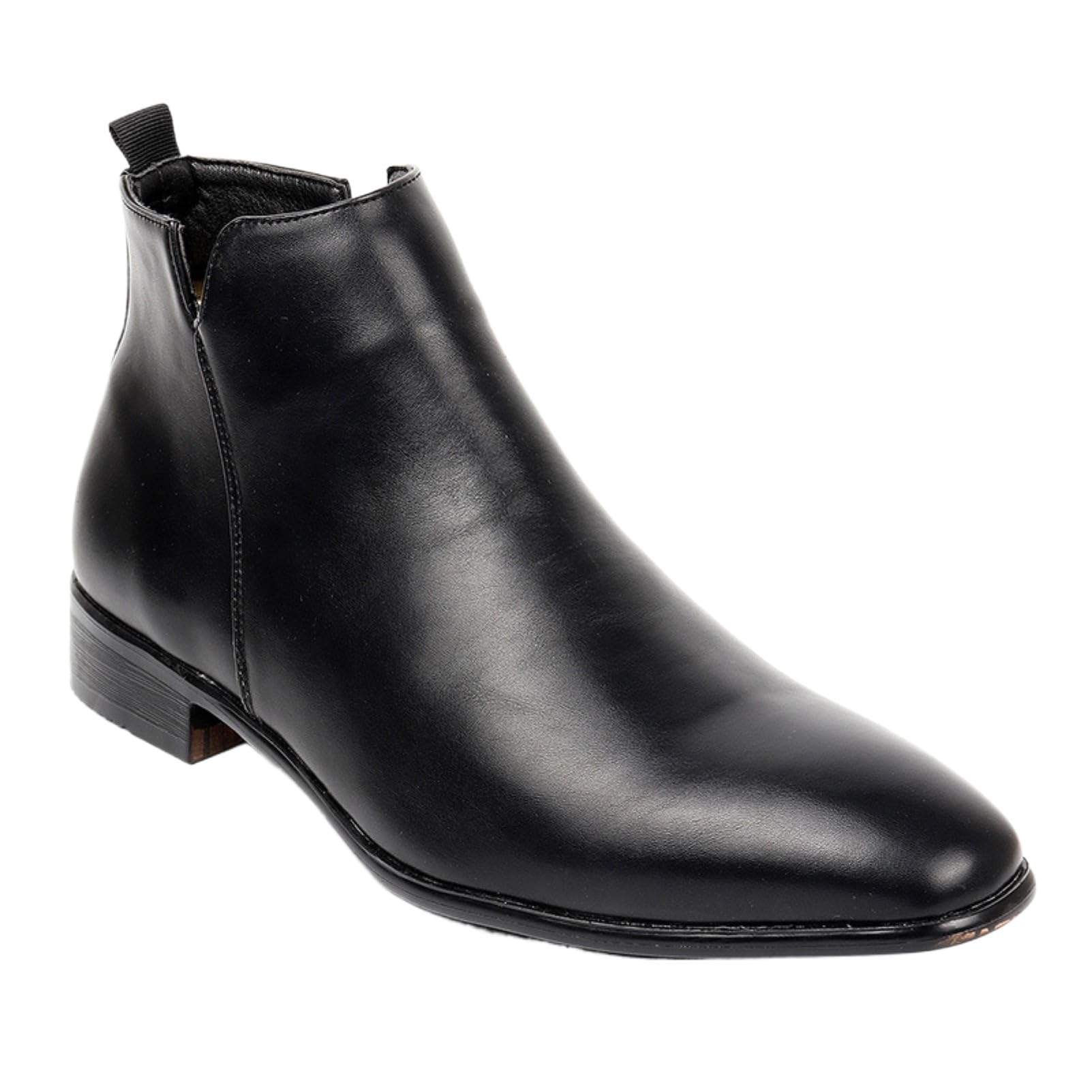 Botas Chelsea De Cuero Marrón para Hombre Botines De Punta Redonda Y Tacón Grueso Botas De Trabajo Casuales Clásicas Antideslizantes E Impermeables