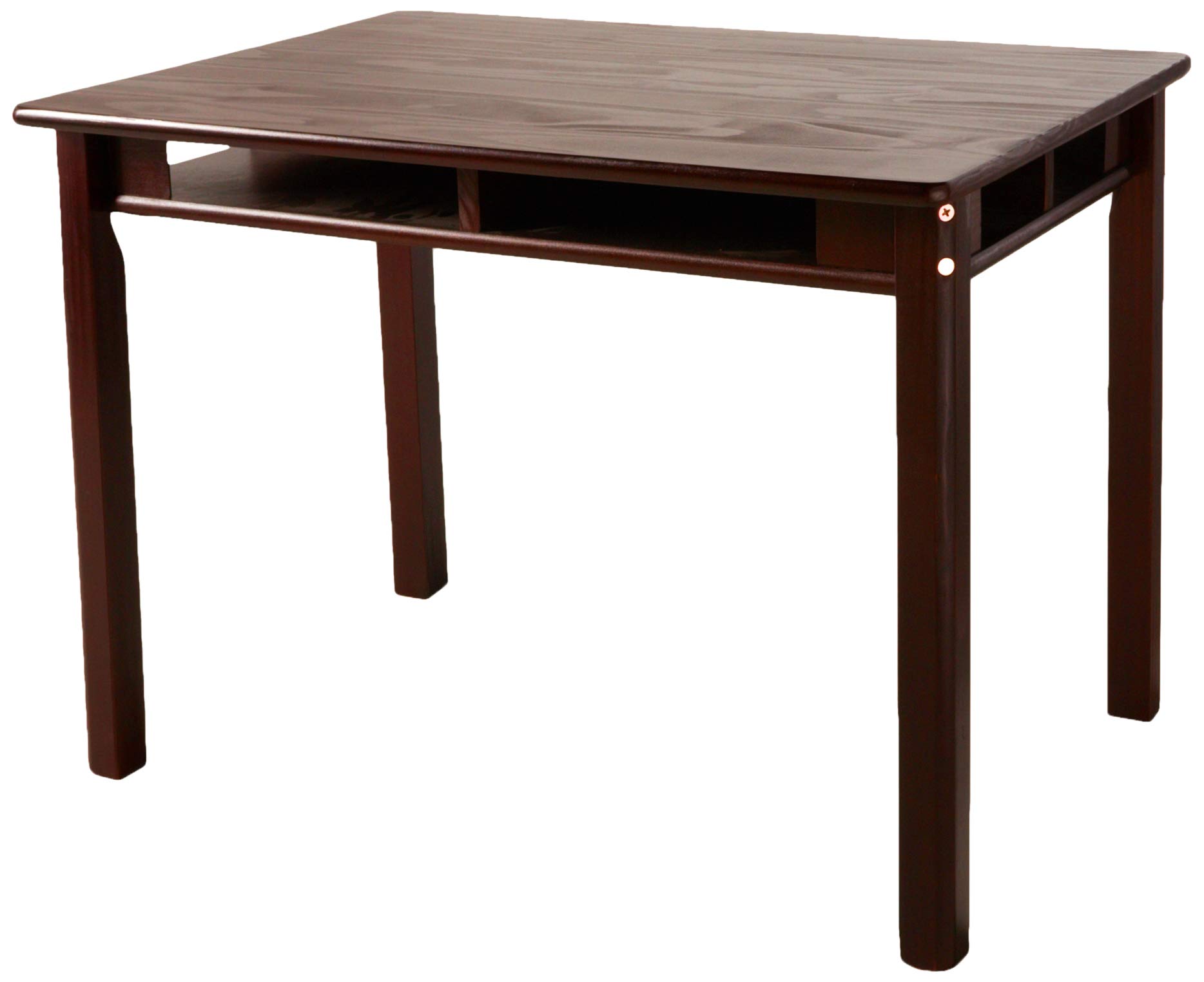 – Juego de 2 sillas y mesa rectangular para niños, color avellana, Madera, Espresso 2