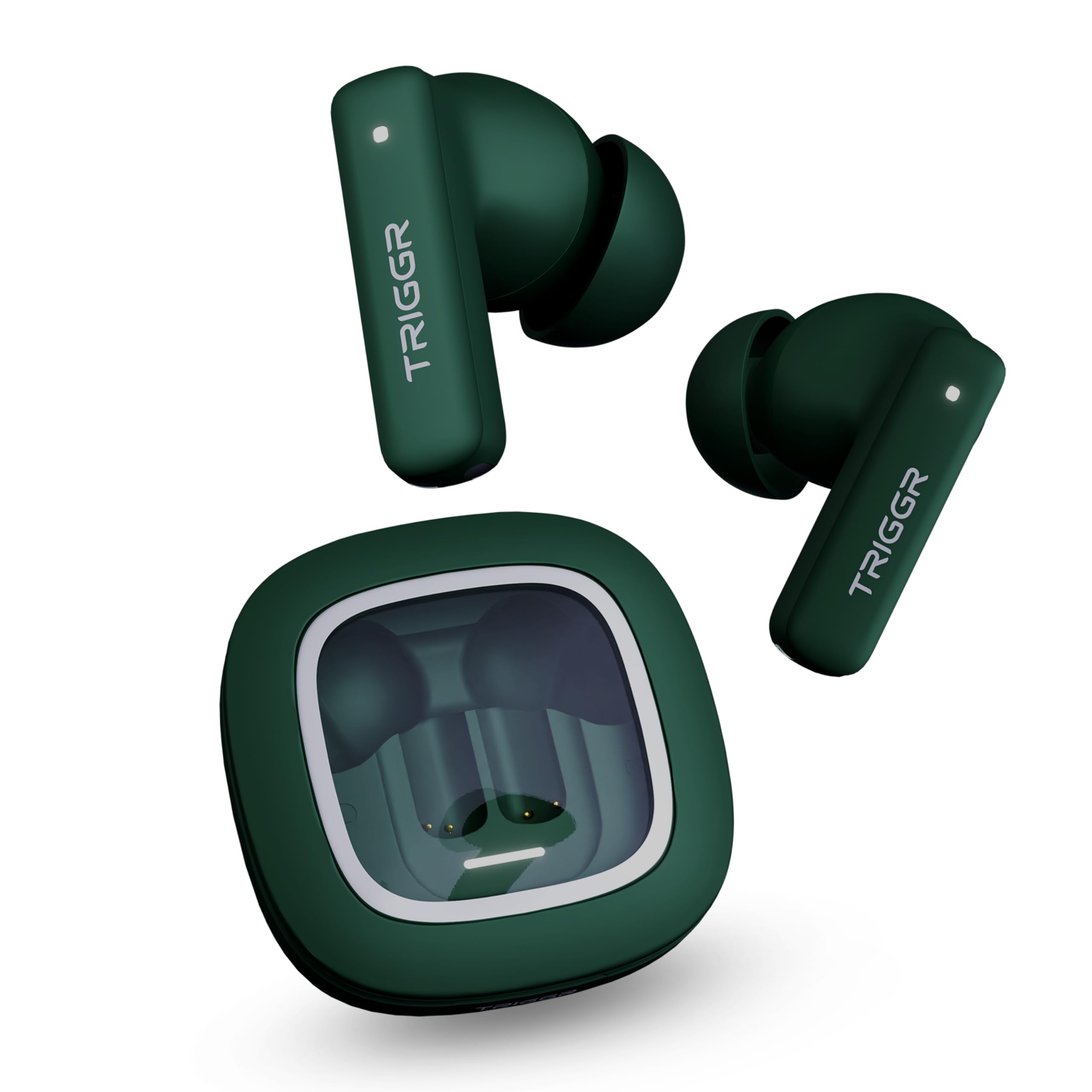 TRIGGR Apex S1 with Dual Pairing, 100H Battery, Quad Mic ENC, Rapid Pair, Rubber Finish Bluetooth (Tiffany Green, True Wireless)-image-17
