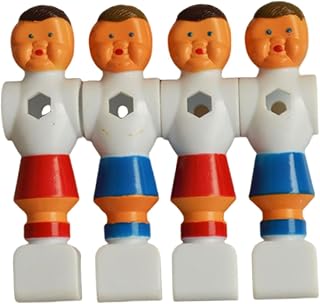 4 Figuras de Futbolín para Hombres, Minijugadores de Fútbol, ​​Suministros
