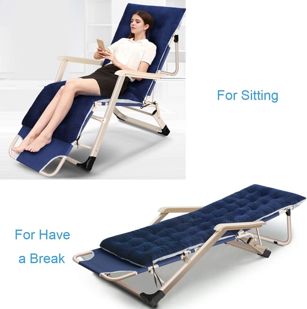 Sun Lounger Recliner Chairs| Outdoor Garden Relaxer Chair| Foldable Reclining Chair | Sunbed Zero Gravity Chairs with Cushion for Patio, Camping, Beach, Deck Max.200kg - Gray