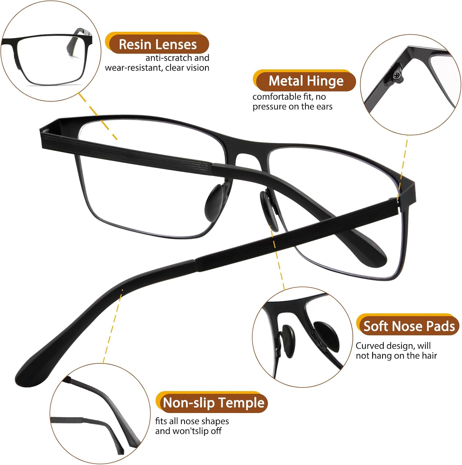 Progressive Multifocus Reading Glasses Anti Blue Light Photochromic/Bifocal Reading Glasses for men UV Protection - Image 5