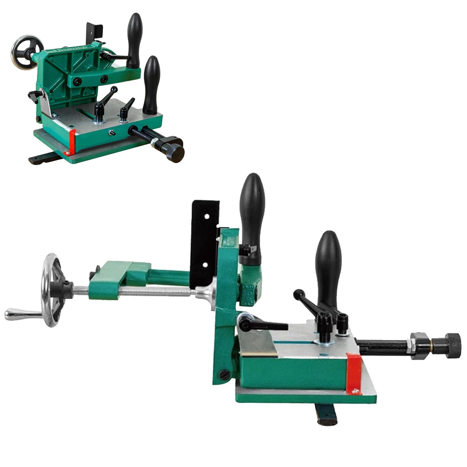 JXYQ Tenoning Jig for Woodworking, Adjustable 0-45° Clamping Tool, Precision Fixture for Desktop Drill and Table Saw