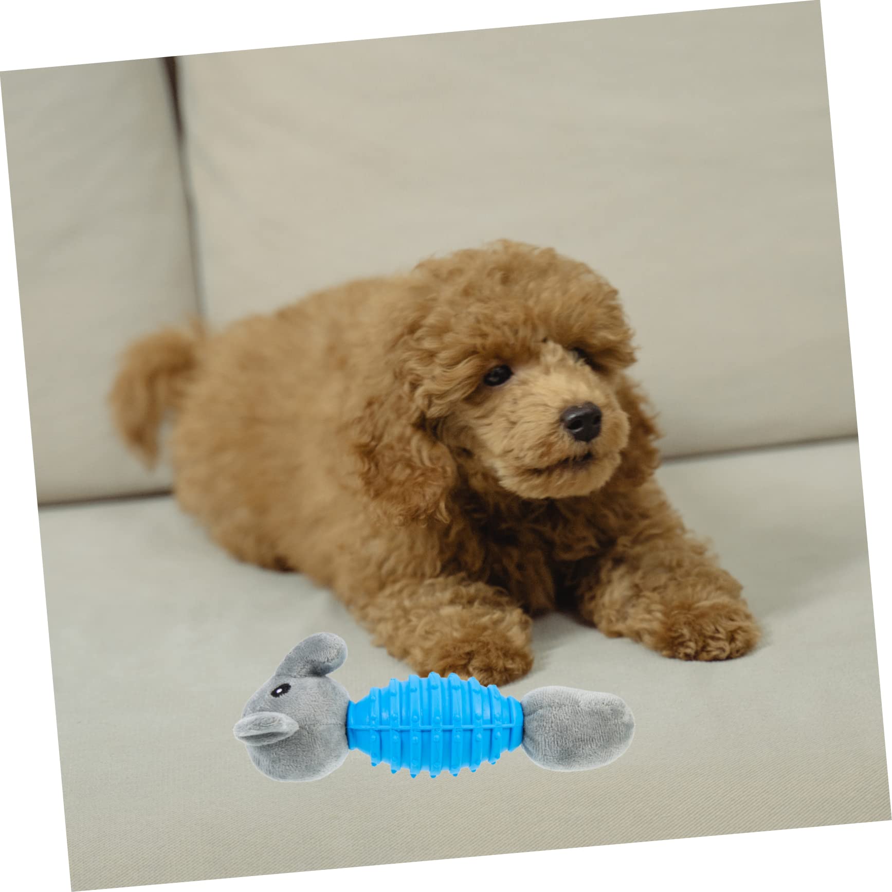 Sosoport 4 Juguetes Chirriantes Adorables para Perros Juguete Masticable para Cachorros Juguete Interactivo para Mascotas Juguete para Uso Doméstico.
