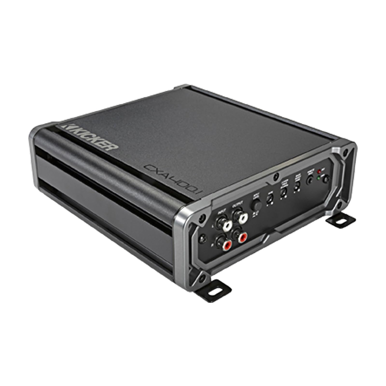 KICKER CXA400.1 CX-Series 400-Watt Class D Car Audio Mono Amplifier with Dual Bass Remote, Wiring Install Kit, 12