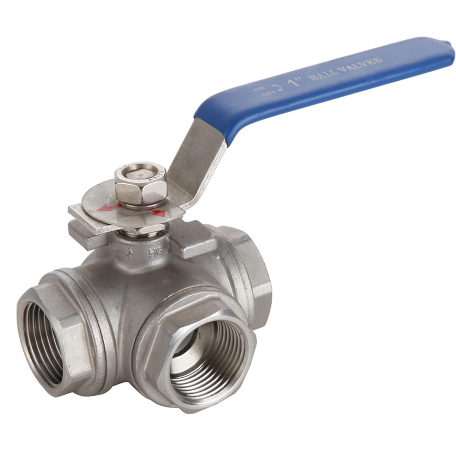 Válvula de bola tipo T de 3 vías SS304 que soluciona fugas y derivaciones de agua en casa