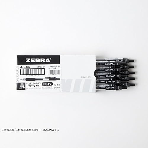 Miniatura 8 de Zebra Sarasa B-JJ3-BK - Bolígrafo de gel, 0.5, negro, 10 piezas