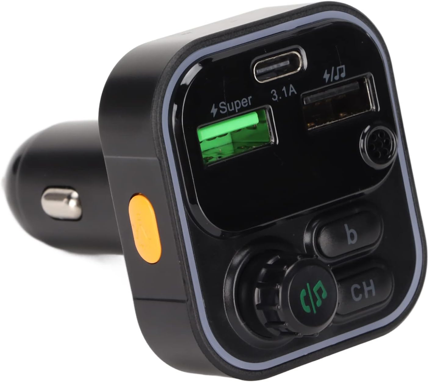 Bluetooth 5.0 FM Transmitter,Bluetooth FM Transmitter Radio Adapter Car Kit Super Fast RGB Car Player Charger Support U Disk TF Card(C16 Black) Bluetooth 5.0 FM Transmitter,Bluetooth FM Transmitter Radio Adapter Car Kit Super Fast RGB Car Player Charger Support U Disk TF Card(C16 Black)