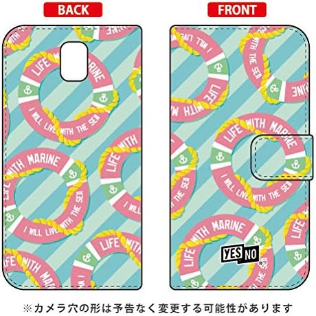 Yesno Flip Smartphone Case Marine Sax/for Galaxy Note III SCL22/au ASCL22-IJTC-401-N265