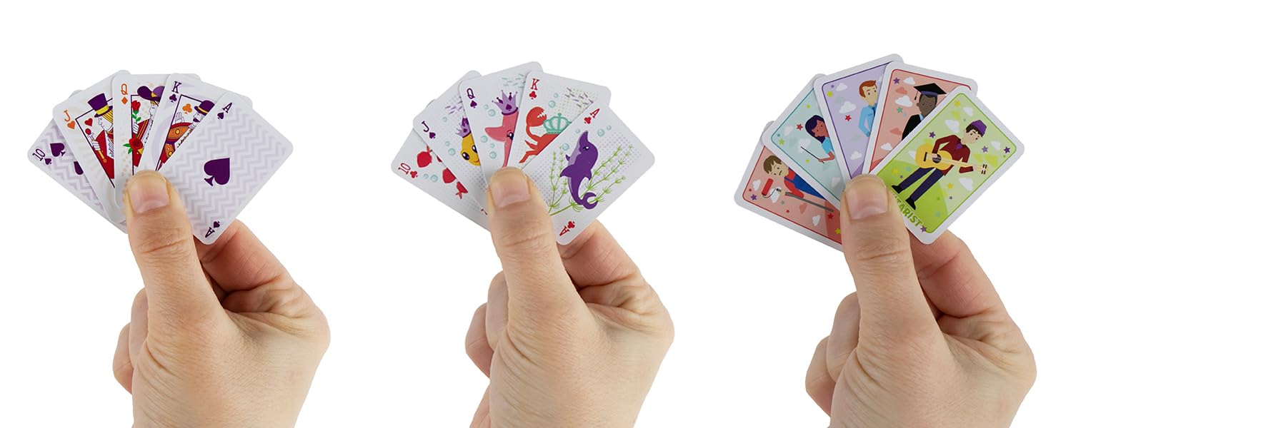 World's Smallest Mini Travel Card Games Bundle Set of 3 Crazy 8's - Old Maid - Go Fish - Image 3