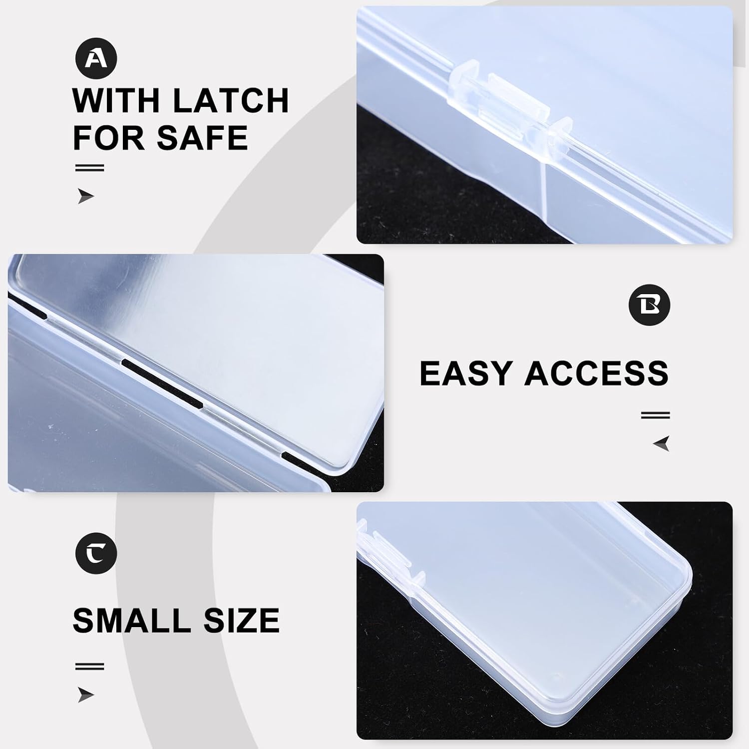 Sturdy Plastic Blades Box Razor Holder Storage Container Blade Disposal Organizer Compact Design