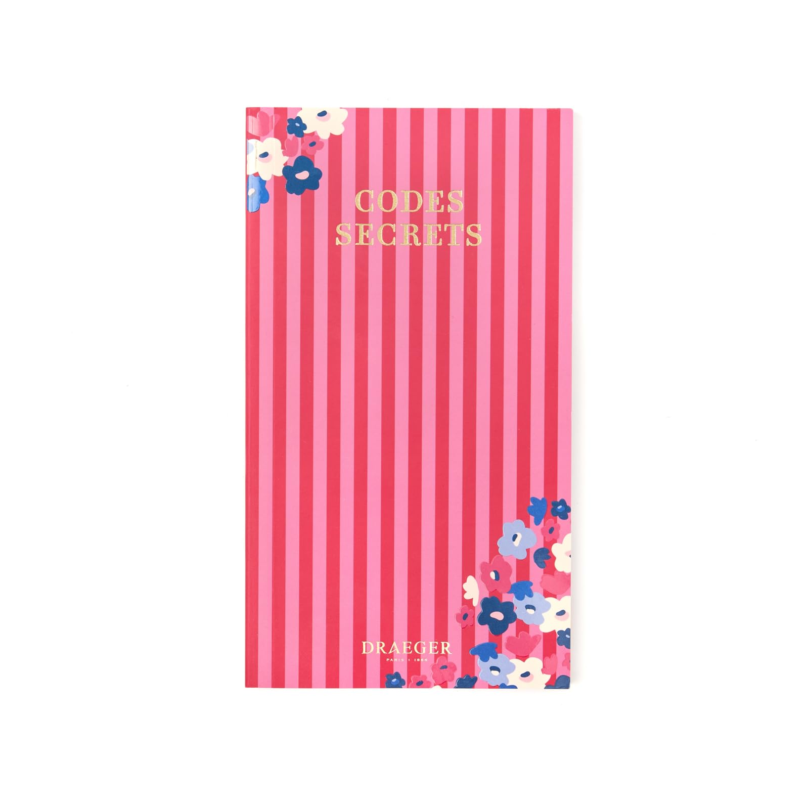 DRAEGER PARIS 1886 - Small notebook 9x16cm - Passwords Notebook theme - 50 sheets and 100 pages - FSC paper - Notes, ideas & organization
