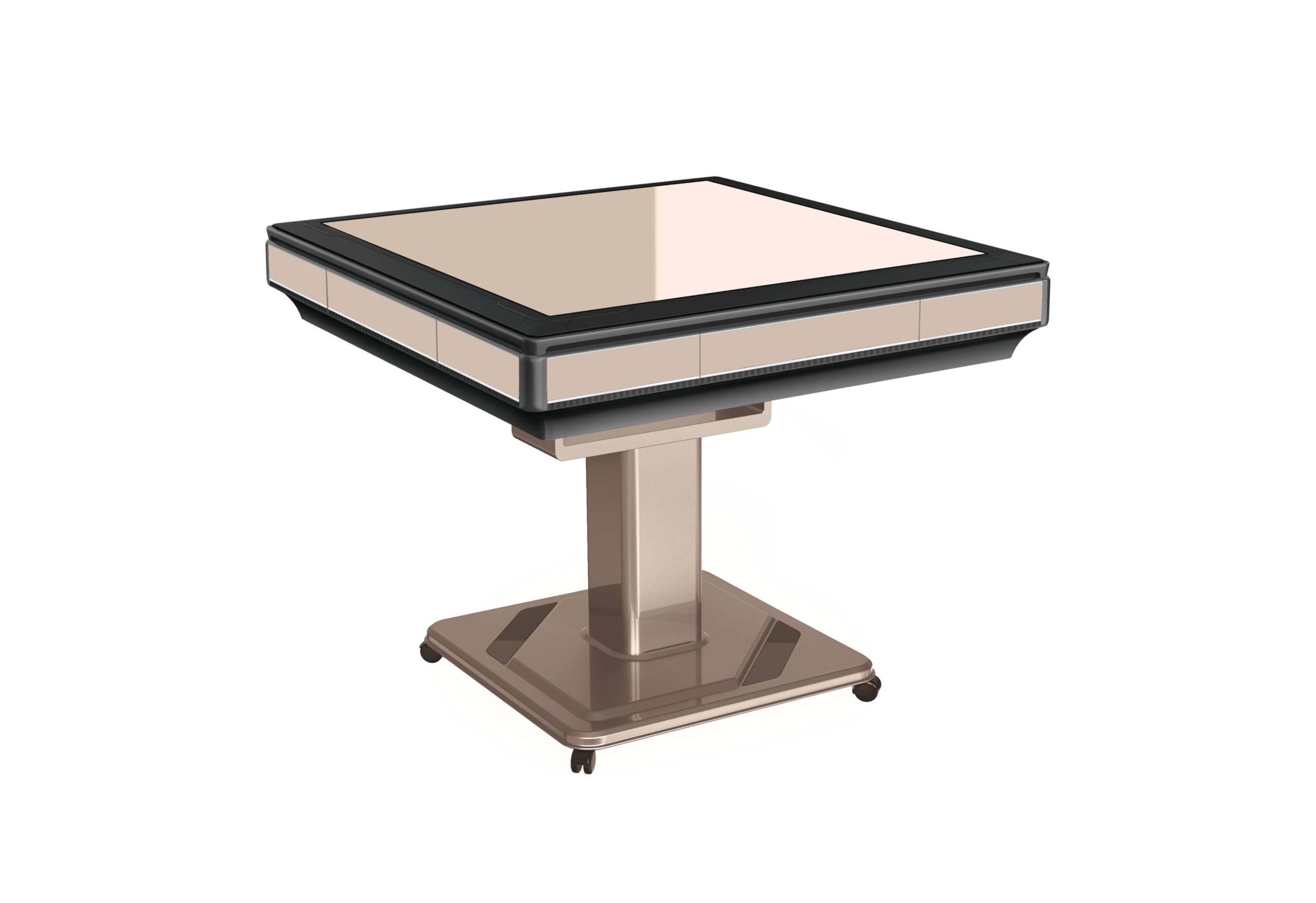 S100 Best Premium Automatic Folding Mahjong Table - with Cover?One Year Warranty (40mm 156pc Westen Style Tiles (with Number))