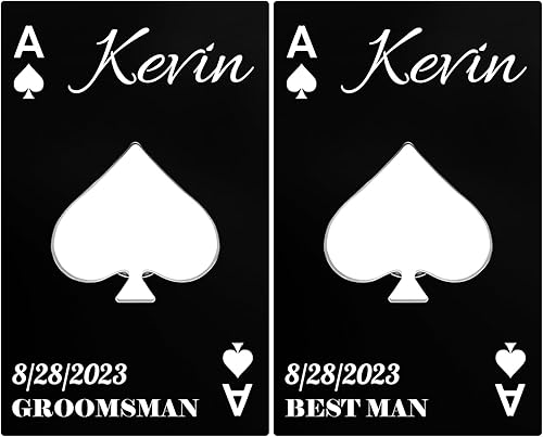 Abrebotellas personalizados, tamaño de tarjeta de crédito, padrinos de boda, regalos para boda, despedida de soltero, abrebotellas de cerveza de disponible en Yaxa Colombia