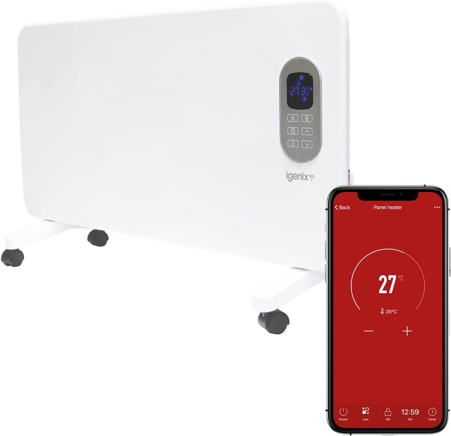 Igenix IG9515WIFI Smart Electric Panel Heater with Amazon Alexa