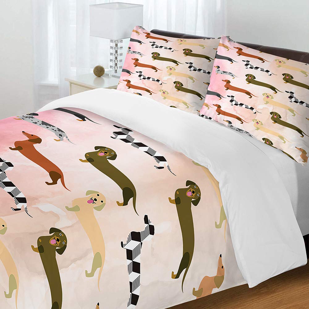 NEWAT Parure De Lit Tigre 3D, Motif Imprimé, Parure De Lit En Polyester, Étoile, Multicolore, Tigre Blanc, 2/3 Pièces Housse De Couette Et Taies