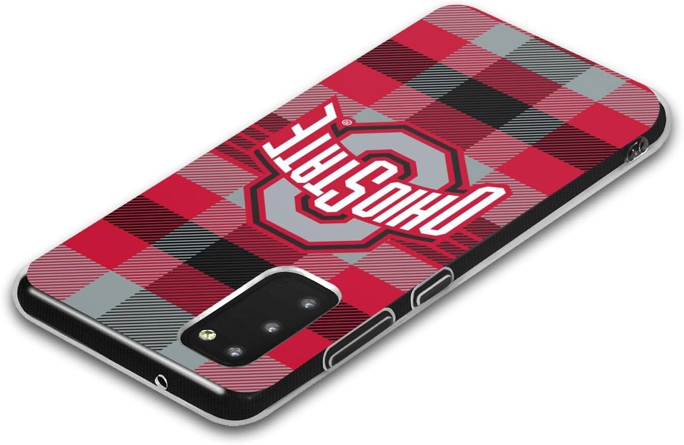 Head Case Designs Officially Licensed Ohio State University Plaid Logo Gel Case [Military Grade Protection] Compatible with Samsung Galaxy S25 and Compatible with MagSafe