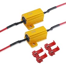 SOCAL-LED LIGHTING 2pcs LED Load Resistors 10 ohm LED Bulbs Turn Signal Error/Blinker/Hyper Flashing 25W