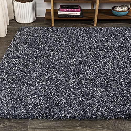 JONATHAN Y Mercer Shag Plush Denim Blue Indoor Area Rug, 5x8, Contemporary, Modern, Easy-Cleaning for Living Room, Bedroom, Kitchen, Pet Friendly, Non-Shedding (MCR106C-5) by JONATHAN Y - Image 3