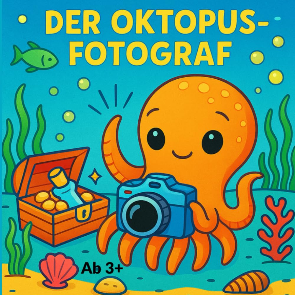 Der Oktopus Fotograf: Ein liebevolles Malbuch voller Entdeckungen, Emotionen und Unterwasser-Abenteuer, 28 Episoden, ab 3 Jahren