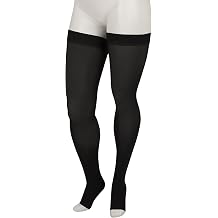 Juzo Basic 4411 Thigh-High, 20-30 mmHg, Open Toe Compression Stocking, Short