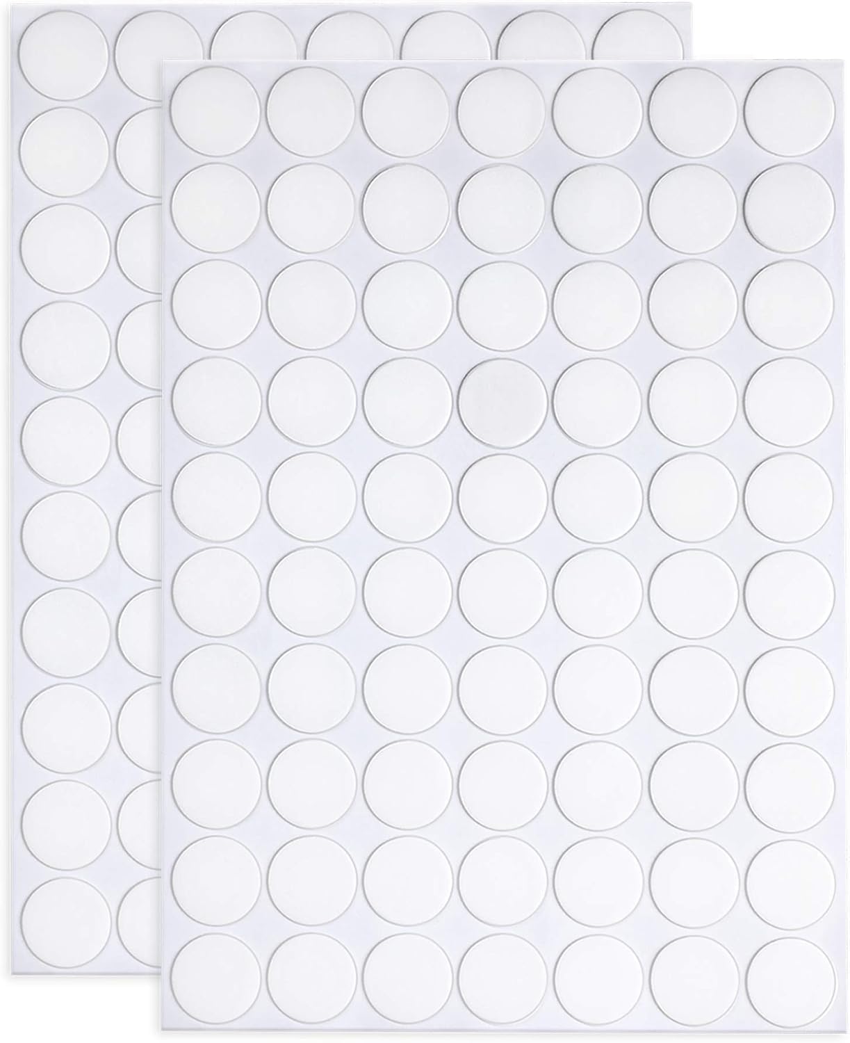 140pcs Double Sided Sticky Clear Removable Sticky Adhesive Mounting Putty, Waterproof No Trace Glue Dots Adhesive Putty for Poster Picture Festival Decoration Museum (2 Sheet | 140 Dote)