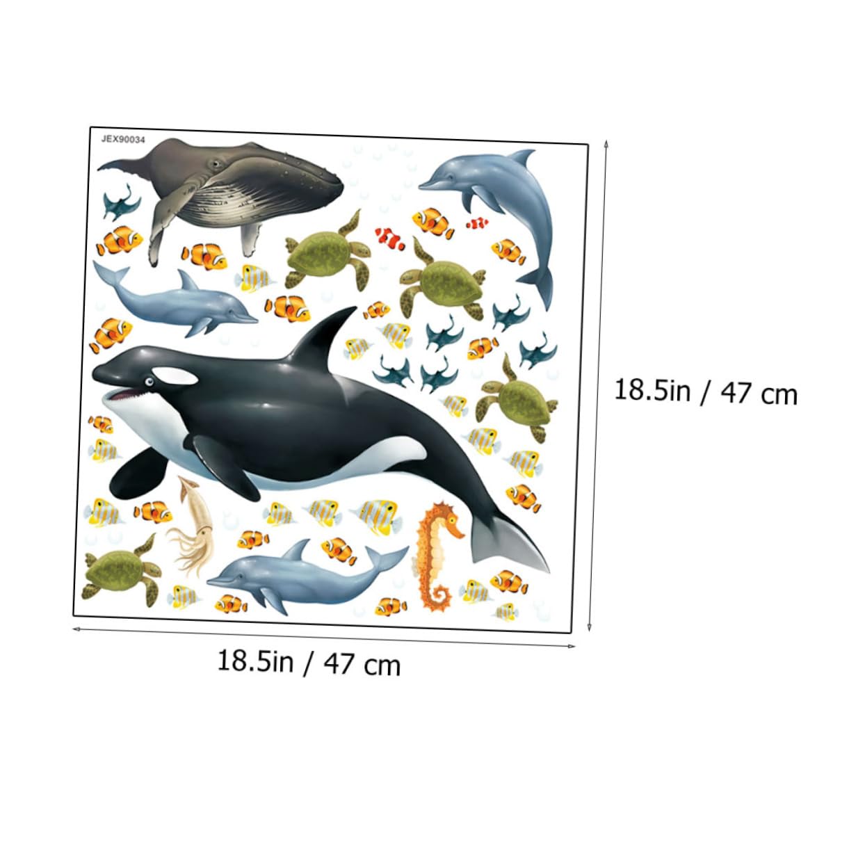 3 Piezas Pegatinas de Animales Decoración Infantil Adhesivos Habitación Dormitorios y Salas