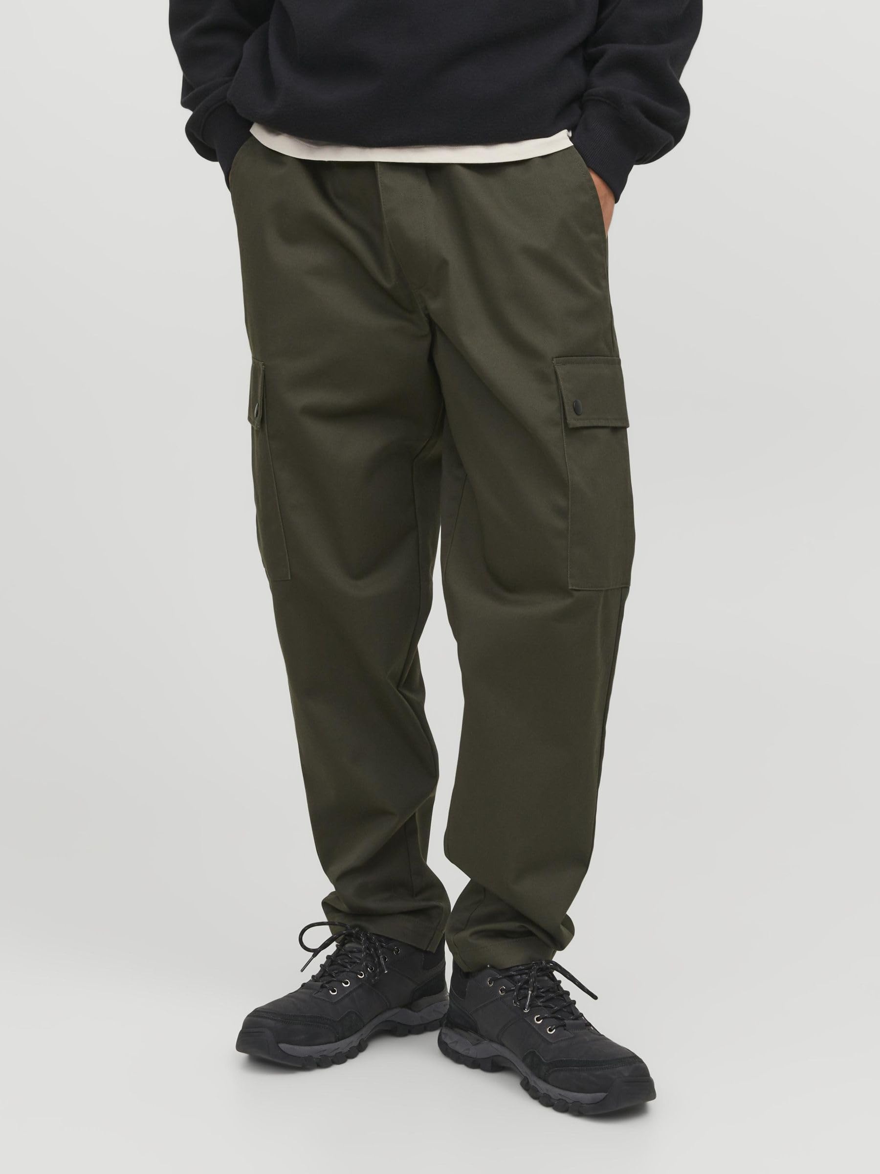 JACK & JONES Jpstbill Jjsnap Cargo Jogger Akm Cbo - bojówki Mężczyźni
