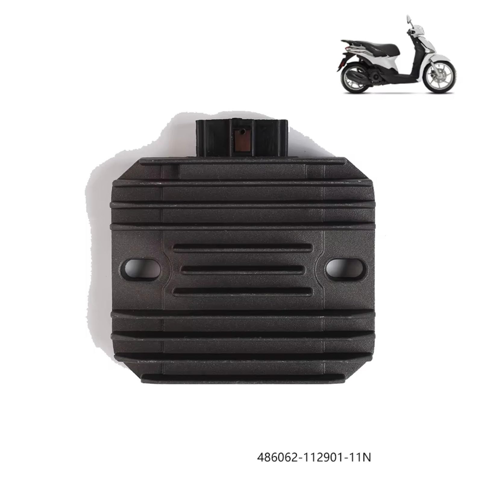 Motocicleta rectificador Compatible con Piaggio 125 para Liberty 125 RST para Vespa 125 2004 Scooter Motocicleta Regulador Rectificador De Voltaje 486062-112901-11N