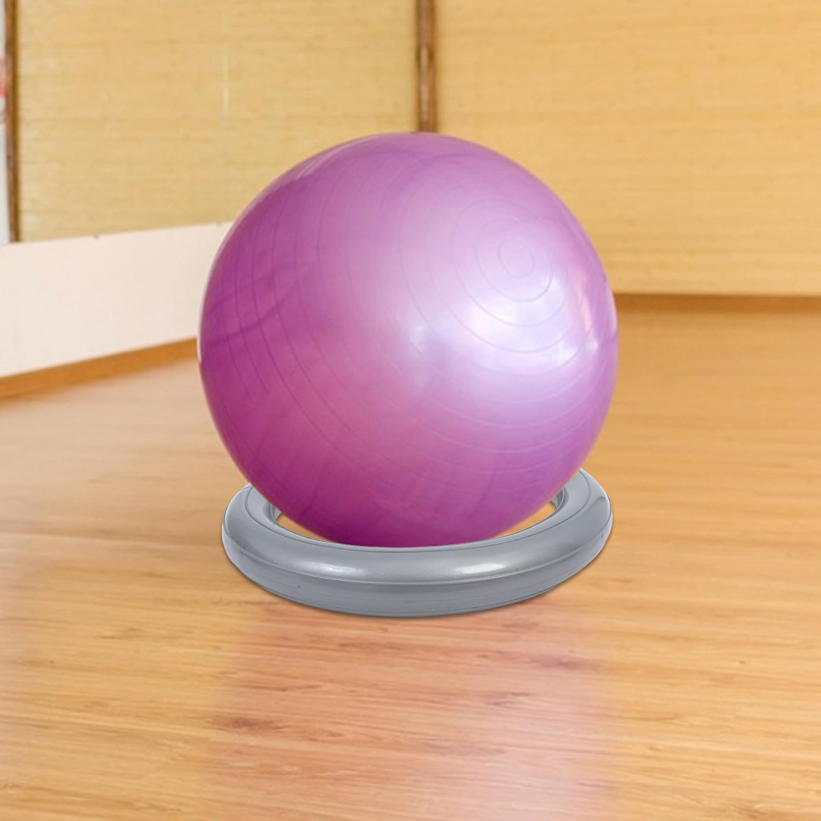 Base de Pelota de Estabilidad para Gimnasio Soporte para Silla Pelota de Fitness Anillo Fijo de PVC Cómoda y Estable para Oficina y Gimnasio