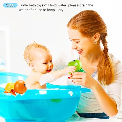 Miniatura 5 de Juguetes de baño mejorados 2024, lindos juguetes de baño para bebés de 1 a 3 años, juguetes flotantes para piscina de agua para regalos de niño de 1